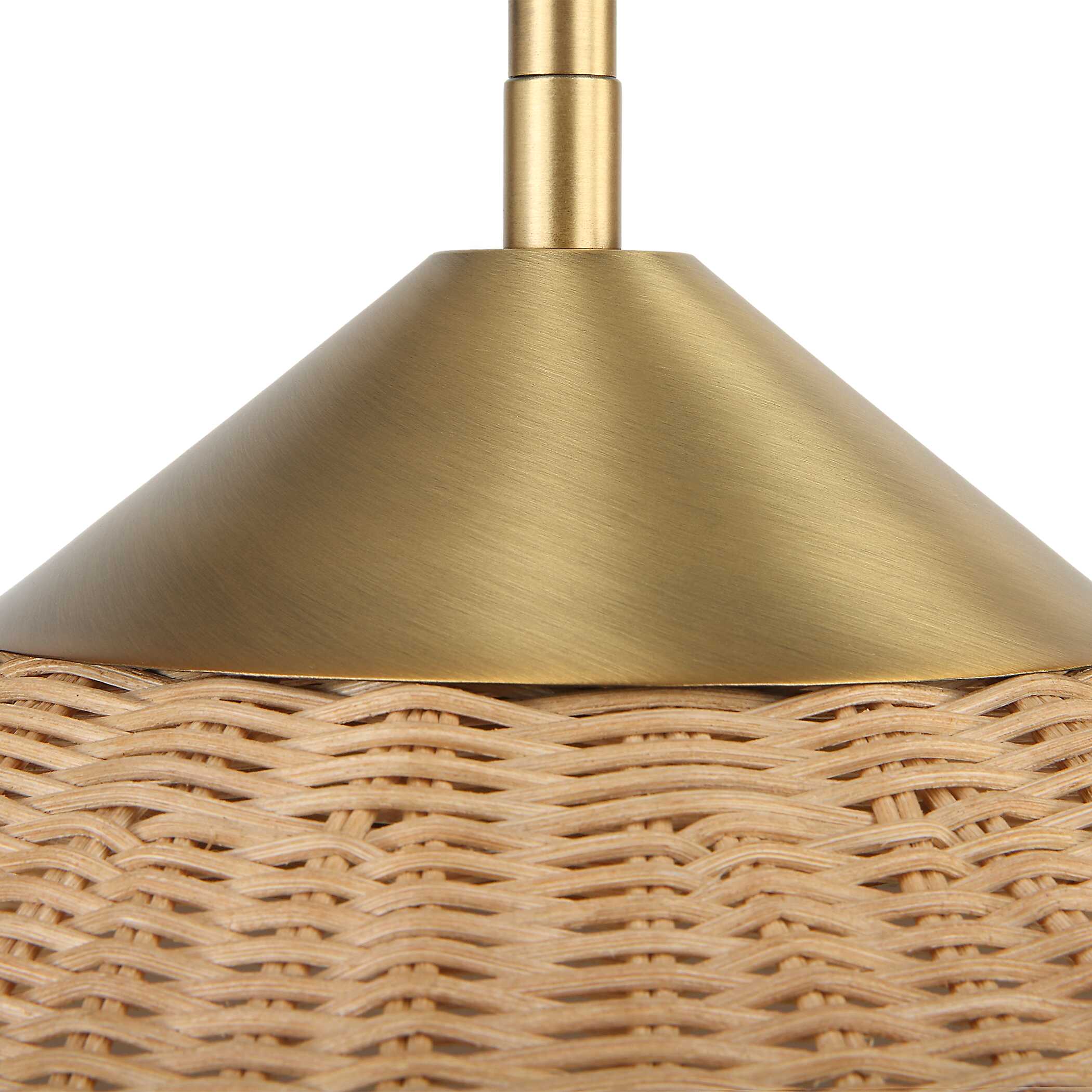 Phuvinh 1 Light Rattan Shade Pendant