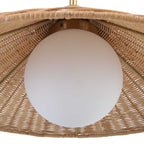 Phuvinh 1 Light Rattan Shade Pendant