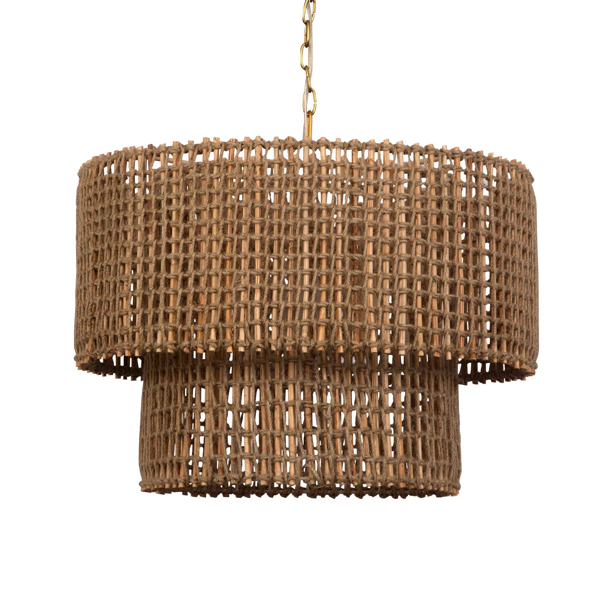 Biswas Woven Jute 1 Light Pendant