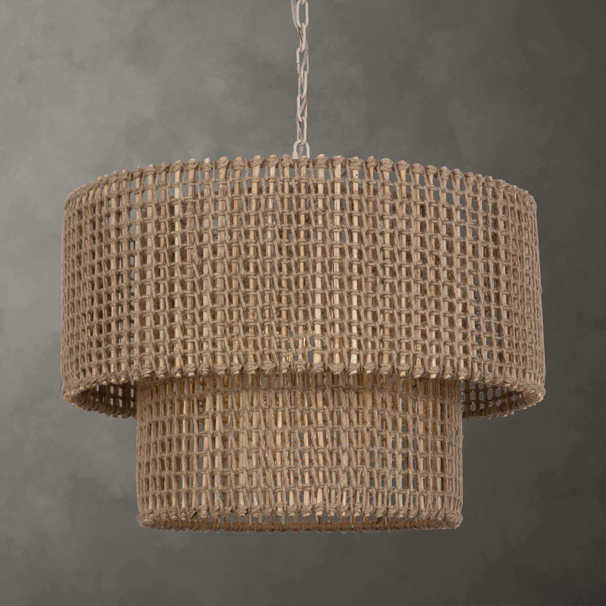 Biswas Woven Jute 1 Light Pendant