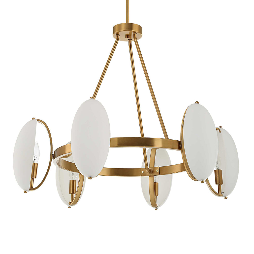 Oviform 6 Light Round Chandelier