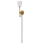 Trophy 1 Light Brass Sconce