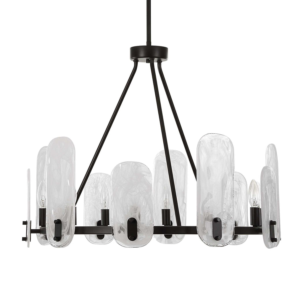 Ellipse 10 Light Dark Bronze Chandelier
