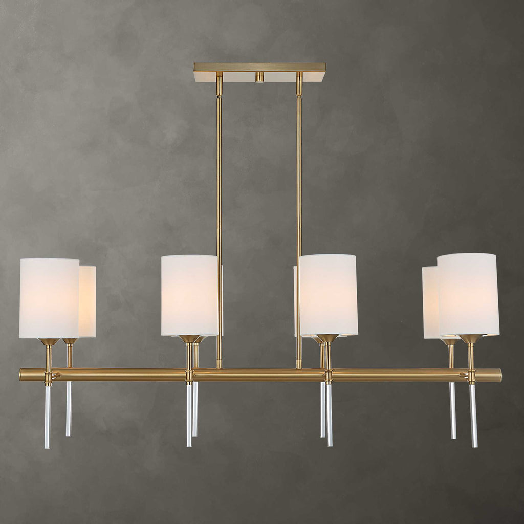 Awyr 8 Light Linear Chandelier