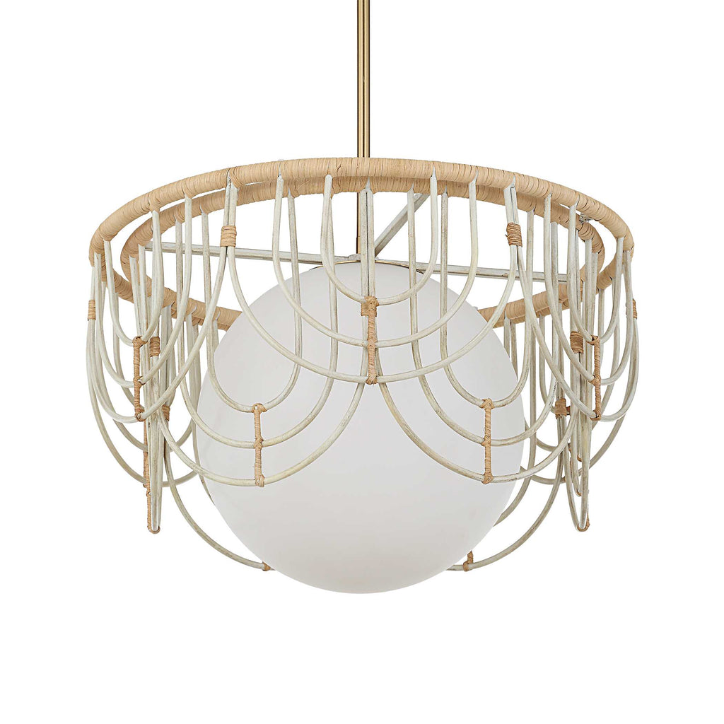Arches 1 Light Rattan Pendant