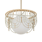 Arches 1 Light Rattan Pendant