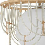 Arches 1 Light Rattan Pendant