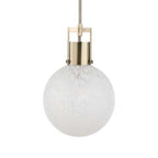 Huch 1 Light White Glass Pendant