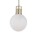 Huch 1 Light White Glass Pendant
