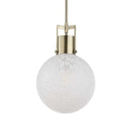 Huch 1 Light White Glass Pendant