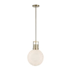 Huch 1 Light White Glass Pendant