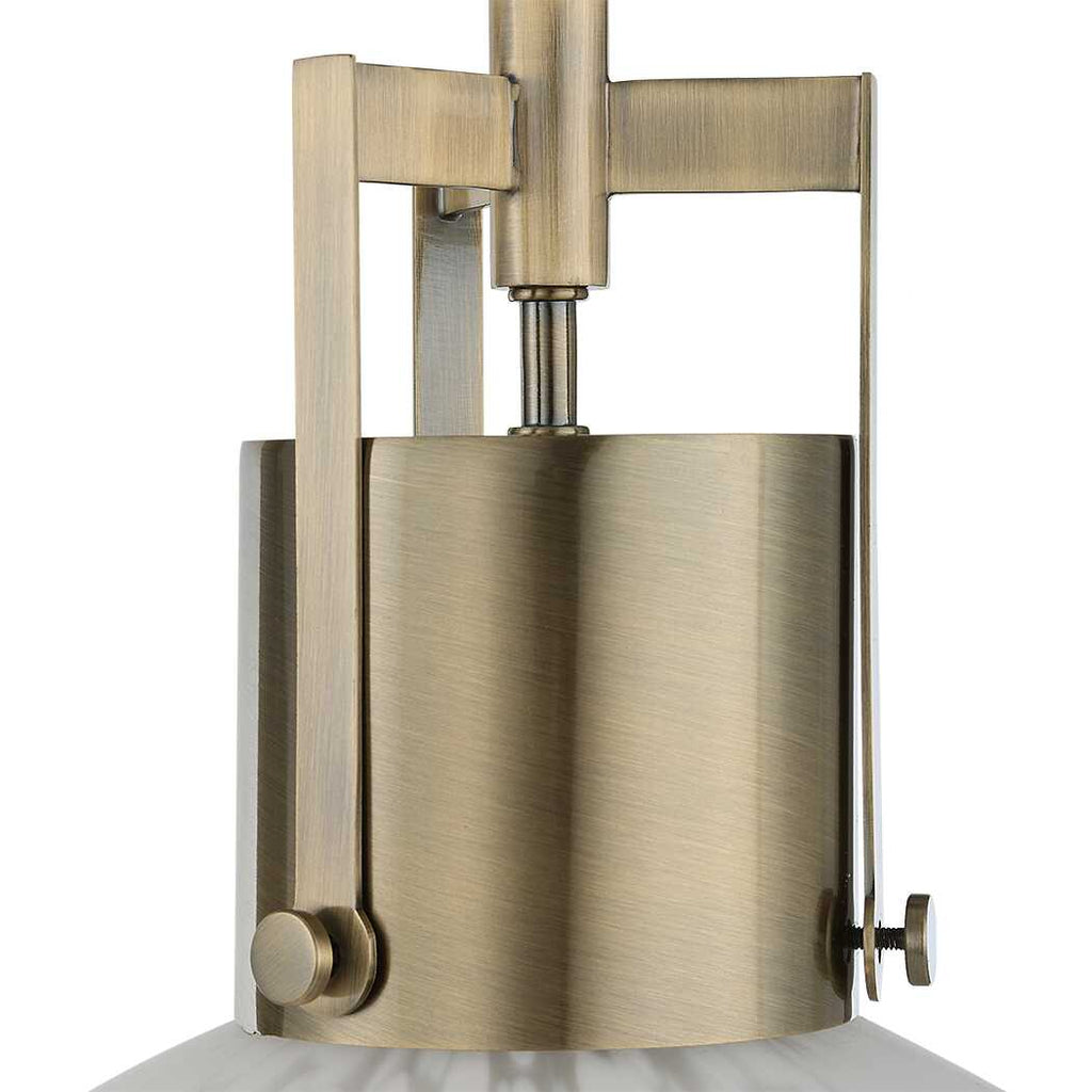 Huch 1 Light White Glass Pendant