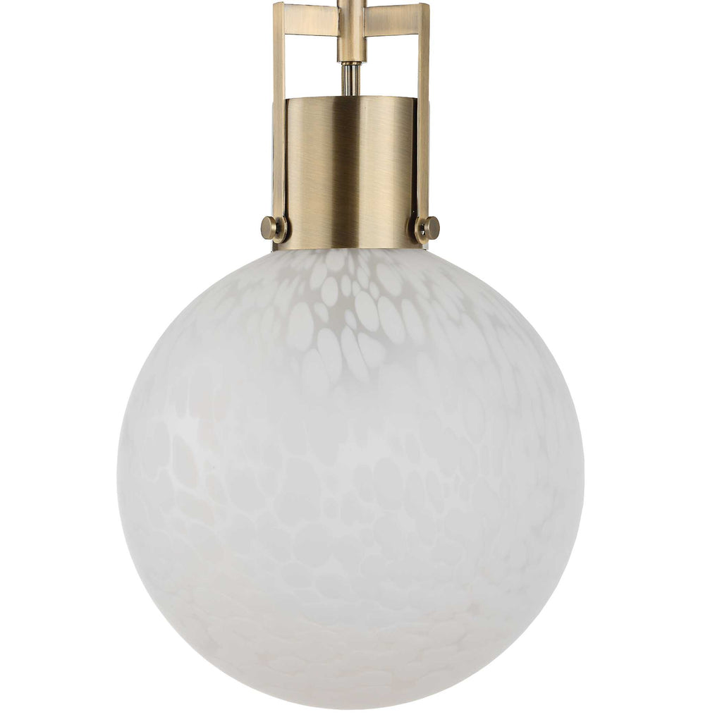 Huch 1 Light White Glass Pendant