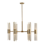 Cret 12 Light Brass Chandelier