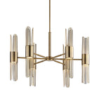Cret 12 Light Brass Chandelier