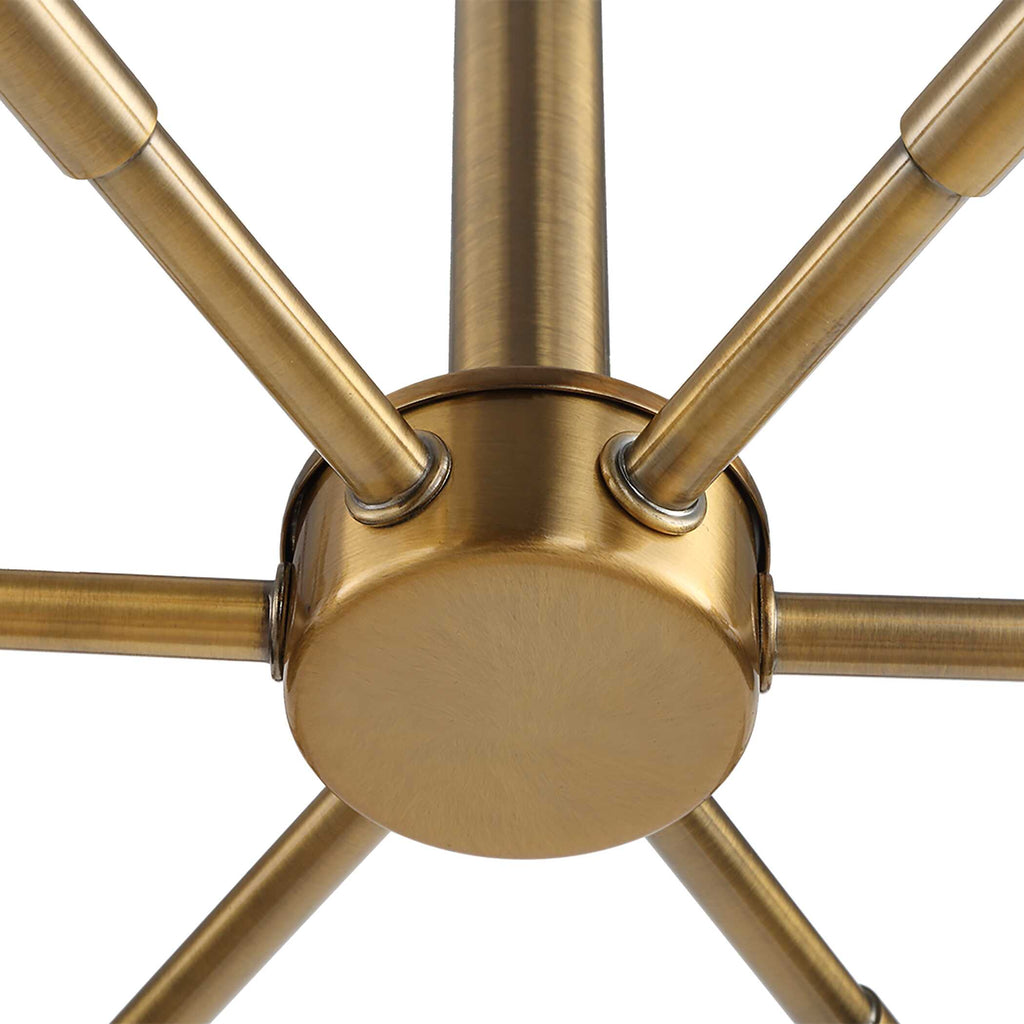 Cret 12 Light Brass Chandelier