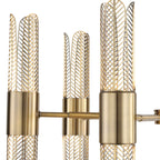 Cret 12 Light Brass Chandelier