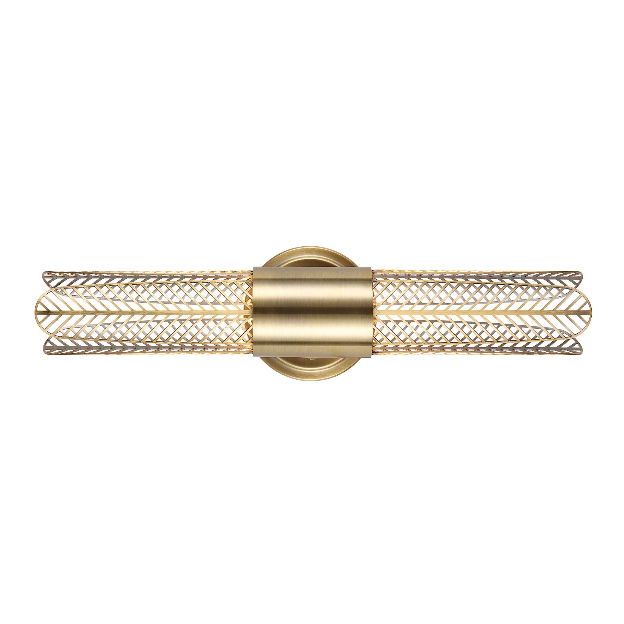 Cret 2 Light LED Brass Sconce