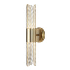 Cret 2 Light LED Brass Sconce