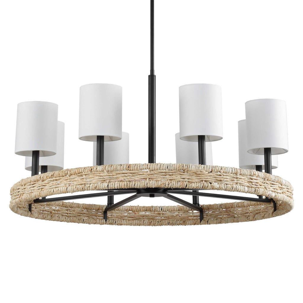 Faiyam 8 Light Rattan Chandelier