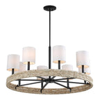 Faiyam 8 Light Rattan Chandelier