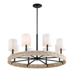 Faiyam 8 Light Rattan Chandelier