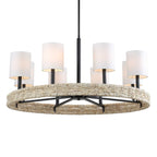 Faiyam 8 Light Rattan Chandelier