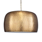 Lemont Hammered Brass 1 Light Pendant