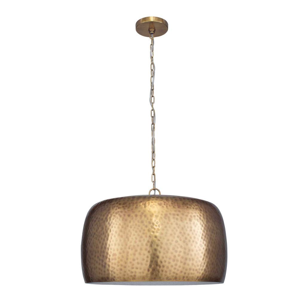 Lemont Hammered Brass 1 Light Pendant