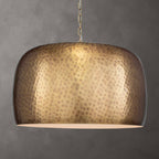 Lemont Hammered Brass 1 Light Pendant