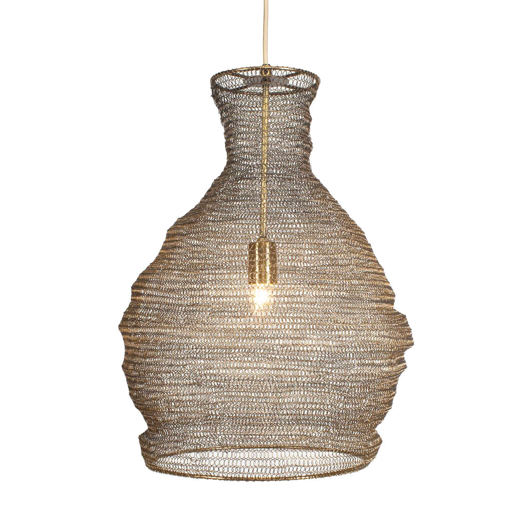 Murmur Woven Brass 1 Light Pendant