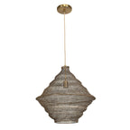 Sigh Woven Brass 1 Light Pendant