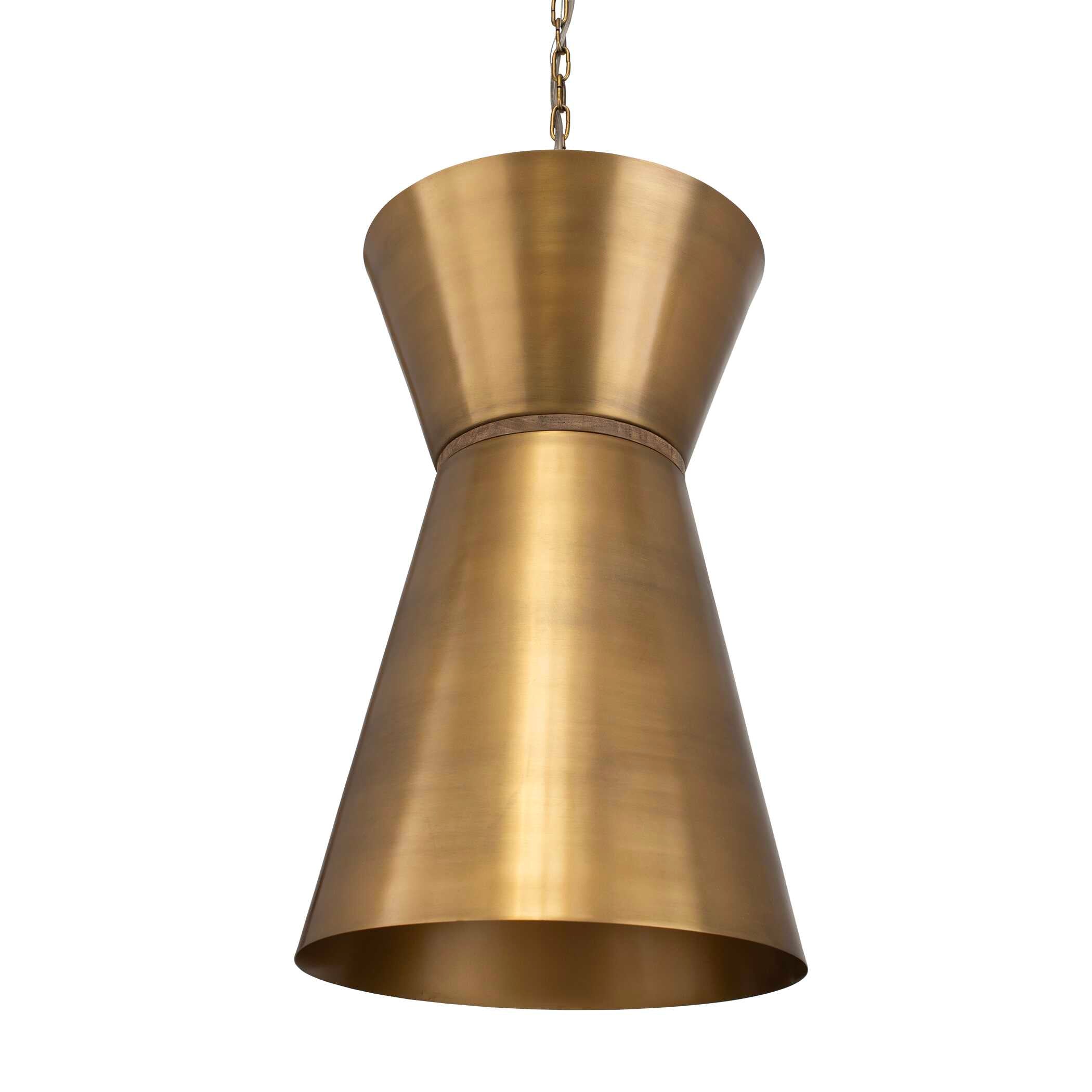 Crocker Brass 1 Light Mini Pendant