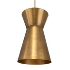 Crocker Brass 1 Light Mini Pendant