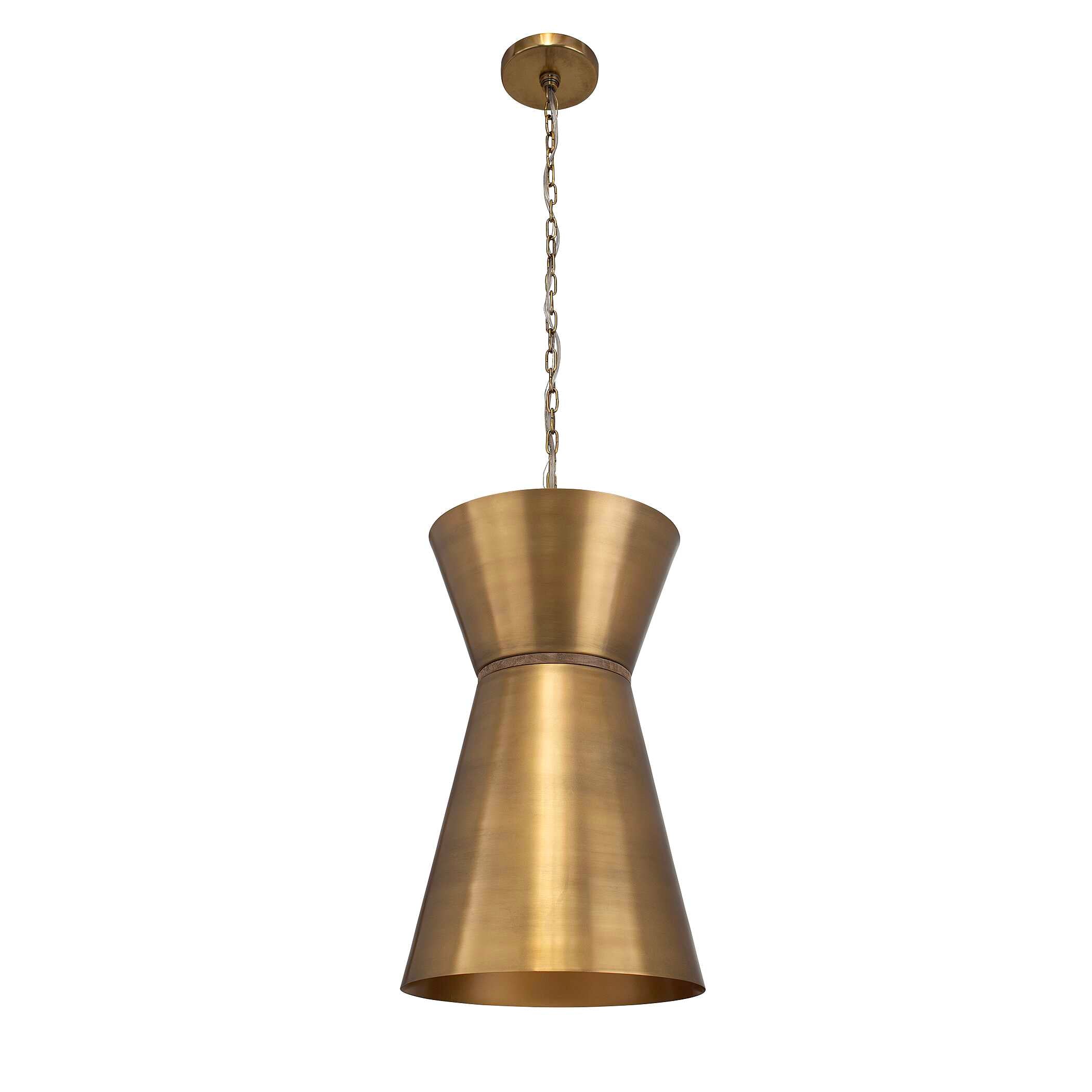 Crocker Brass 1 Light Mini Pendant