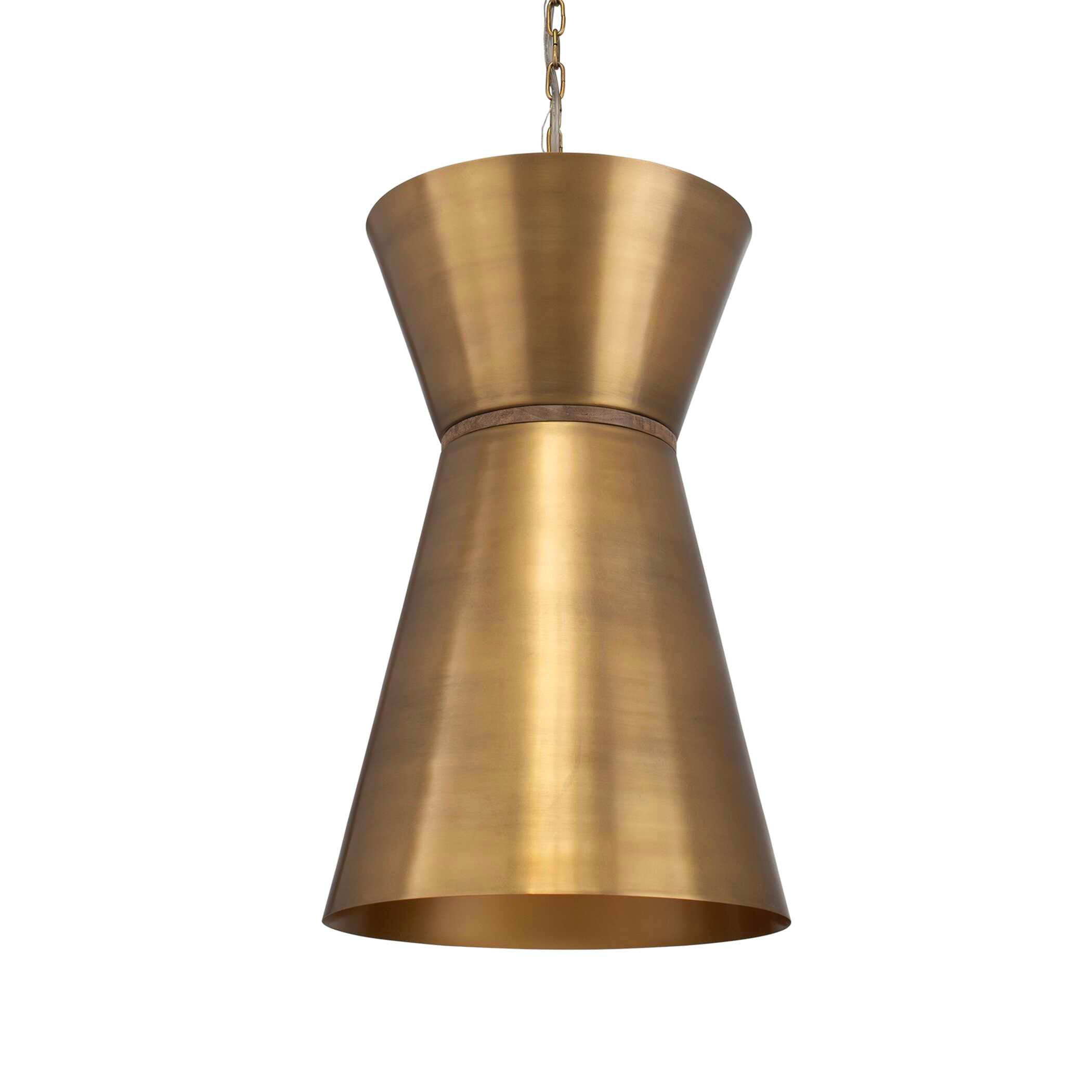 Crocker Brass 1 Light Mini Pendant