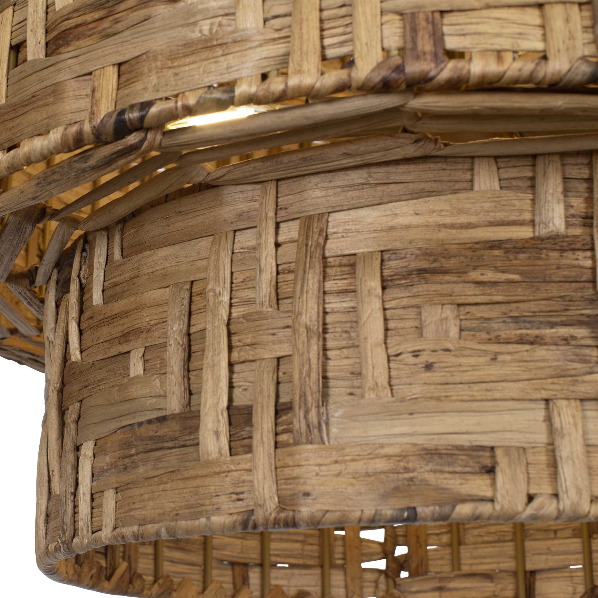 Water Hyacinth 4 Light Woven Pendant