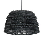 Persephone Black Bead 1 Light Pendant