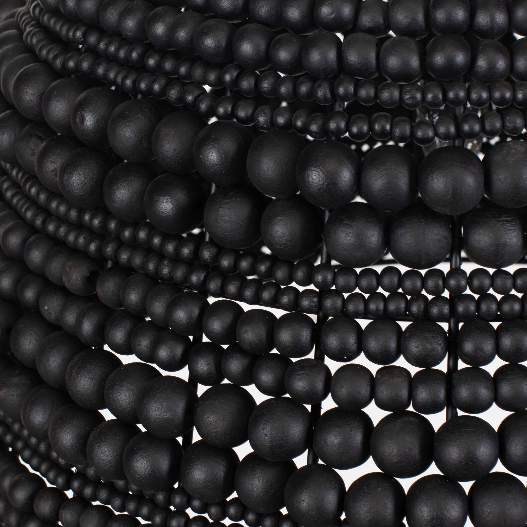 Persephone Black Bead 1 Light Pendant