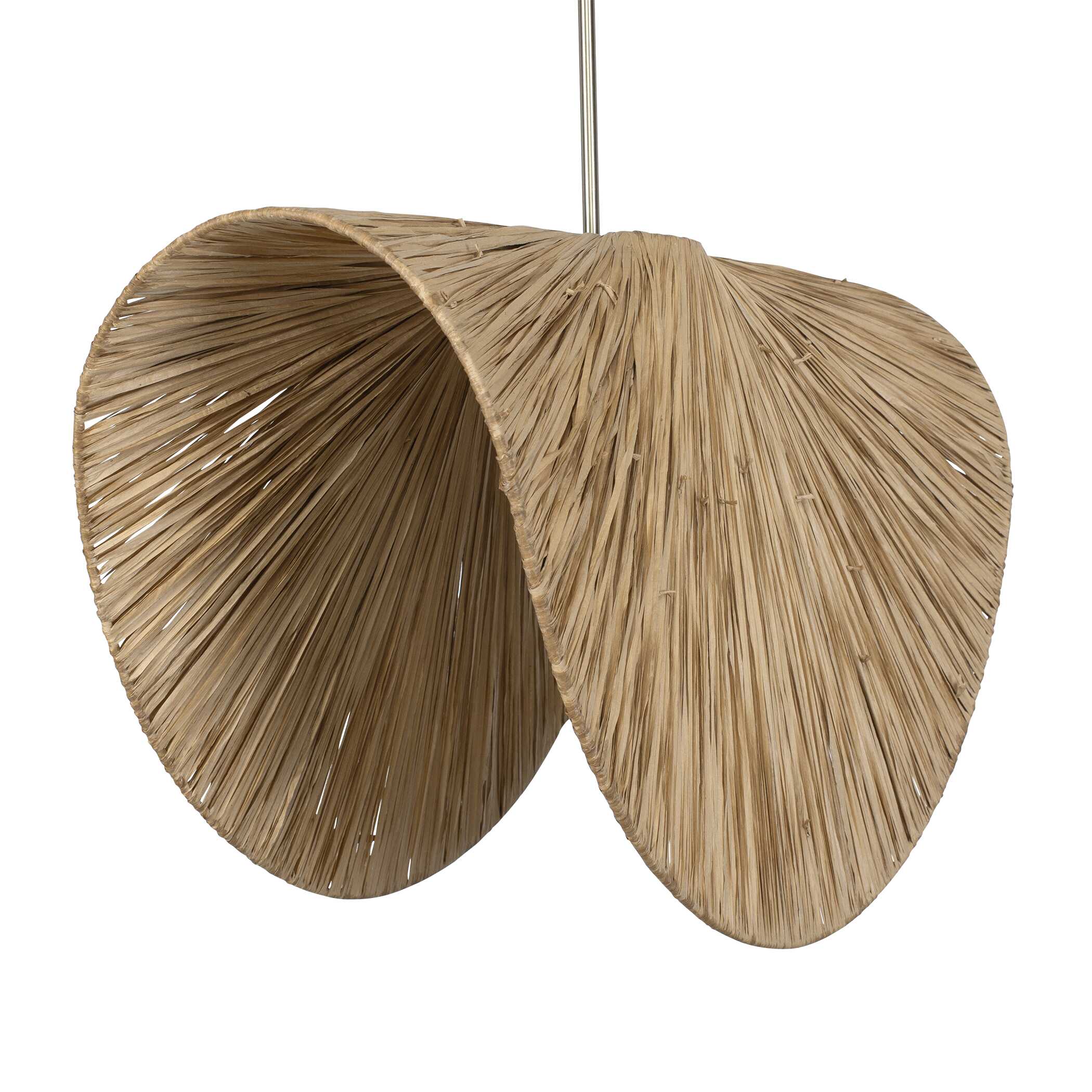 Bend 1 Light Raffia Pendant