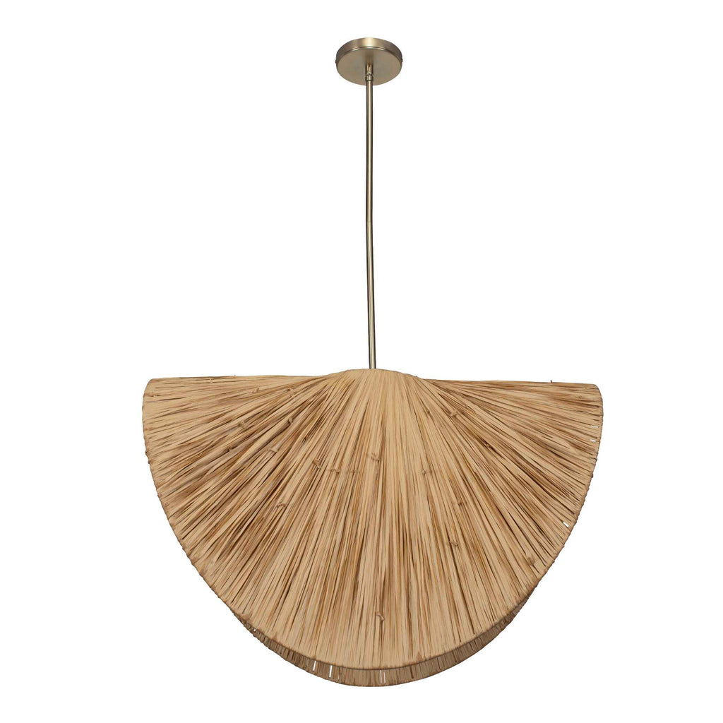 Bend 1 Light Raffia Pendant