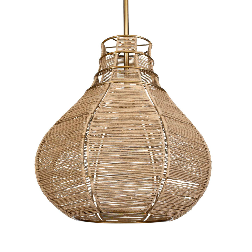 Hestia 1 Light Natural Rope Pendant
