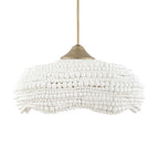 Biddeford 5 Light White Beaded Pendant