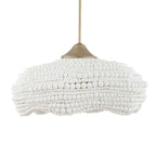 Biddeford 5 Light White Beaded Pendant