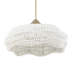 Biddeford 5 Light White Beaded Pendant