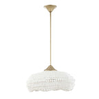 Biddeford 5 Light White Beaded Pendant