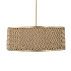 Pinchot 4 Light Rattan Drum Pendant