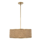 Pinchot 4 Light Rattan Drum Pendant