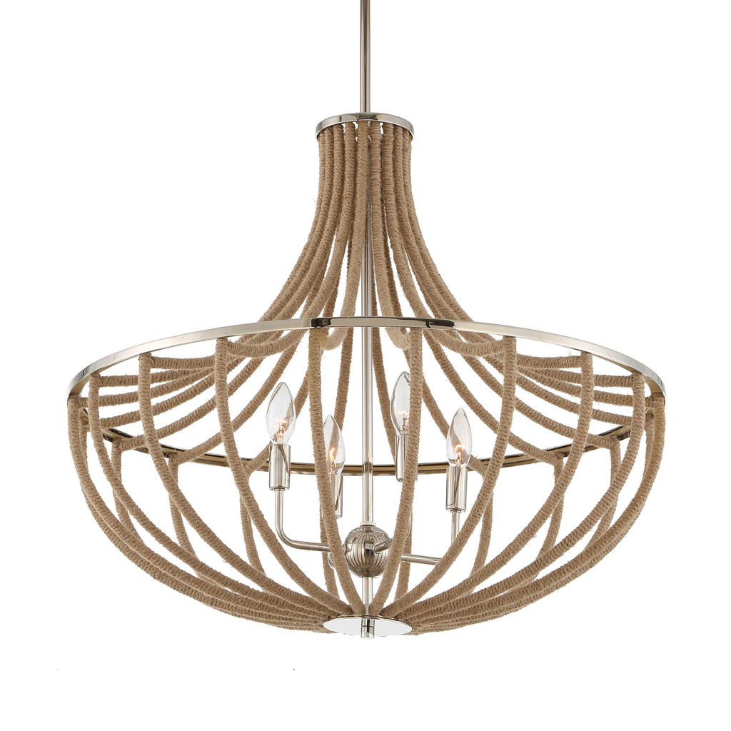 Lovelock 4 Light Rope Empire Chandelier