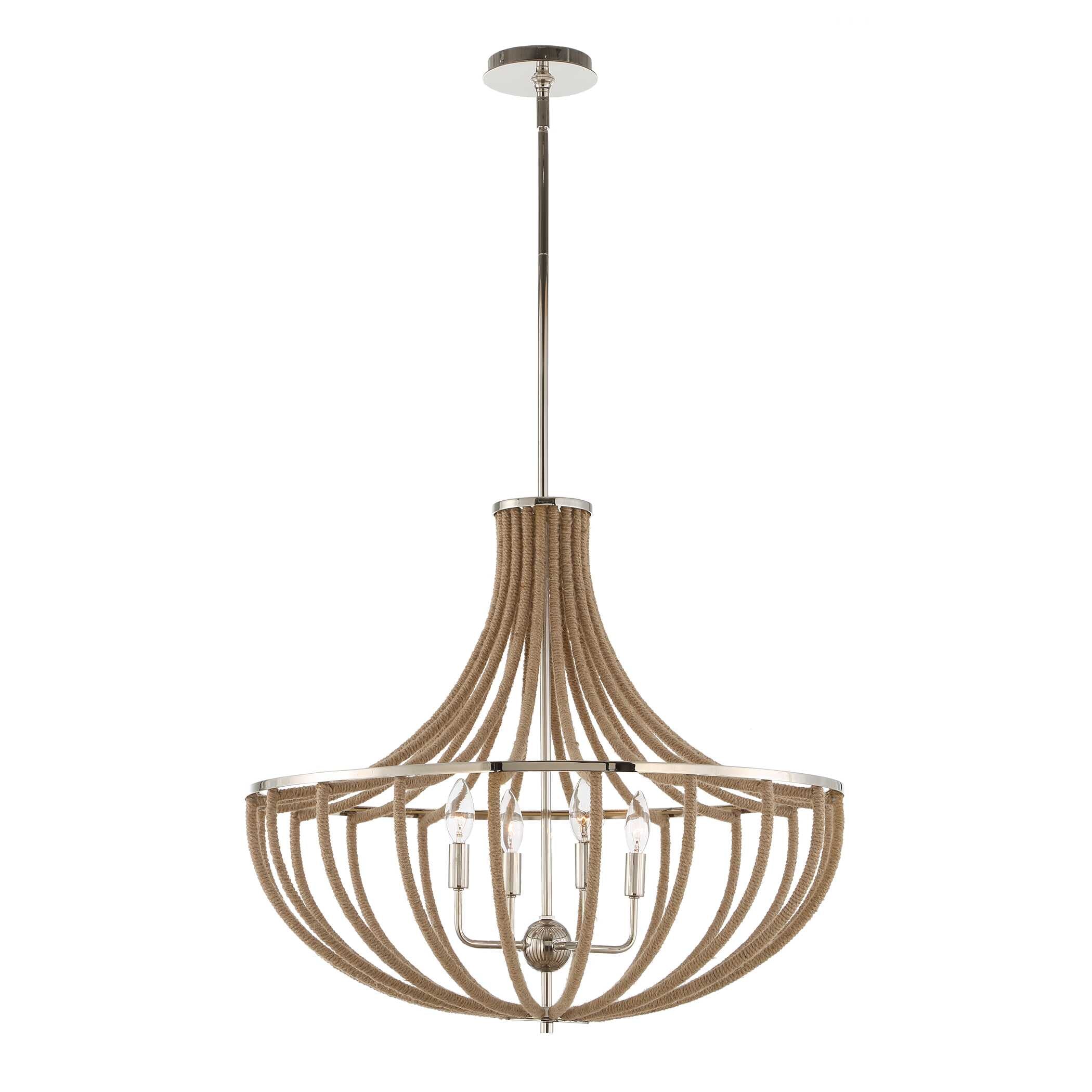 Lovelock 4 Light Rope Empire Chandelier